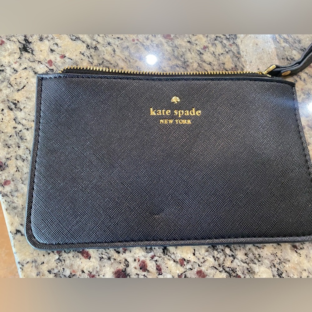 Kate Spade Black Wristlet Clutch